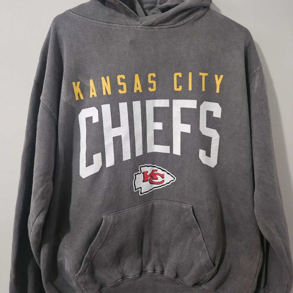 Kansas City Chiefs Gray Hoodie Men's Large